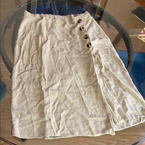 Asos Brown Button Skirt